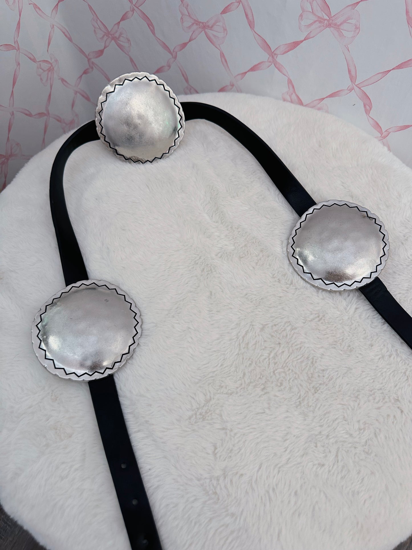 Silver Circle Chunky Belt