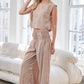 Striped Wide Leg Smocked Pants