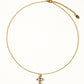 Faith Non-Tarnish Dainty Pearl Cross Necklace