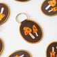 Mushroom Embroidered Keychain | fall, fungi, spotted