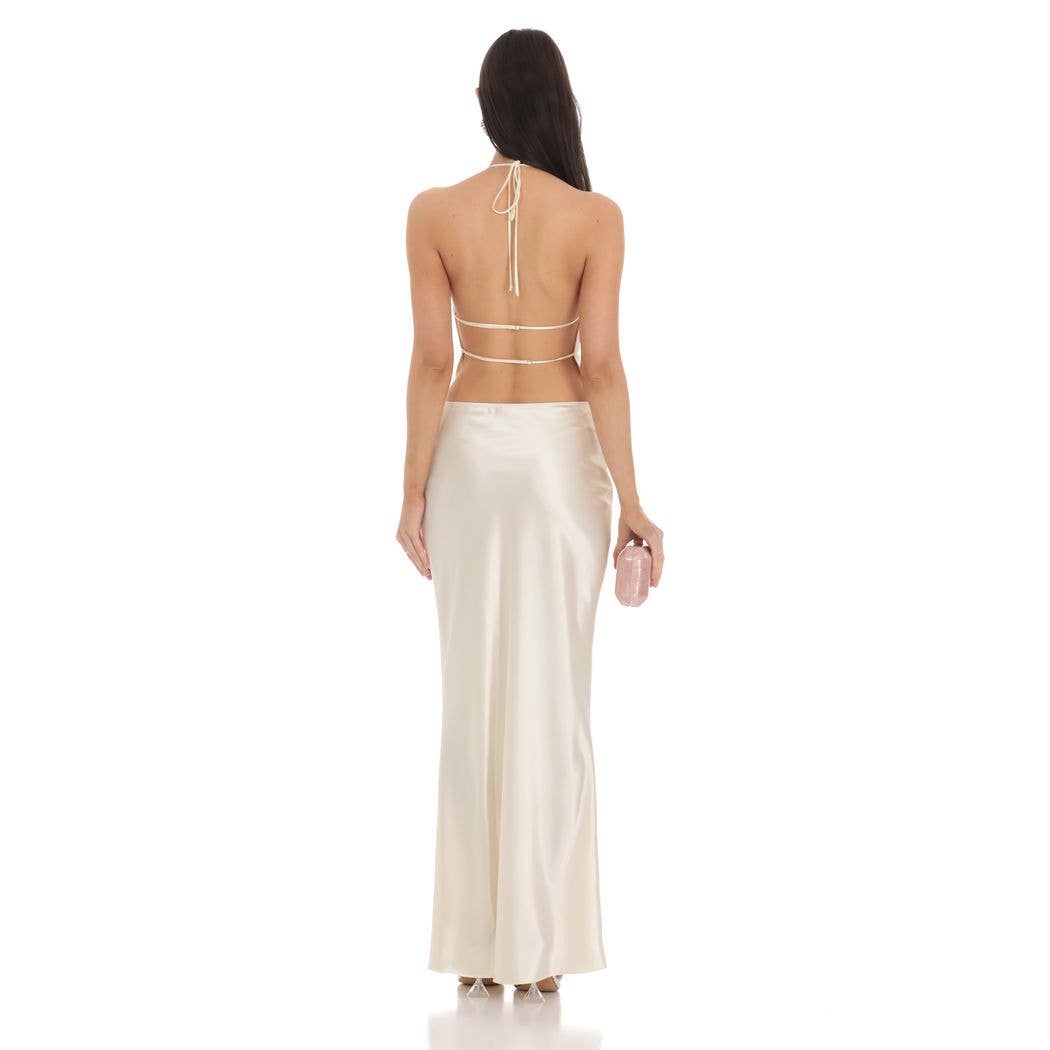 Satin Slip Two Piece Skirt