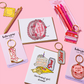 Spicy Romance Books Enamel Keychain Bag Charm