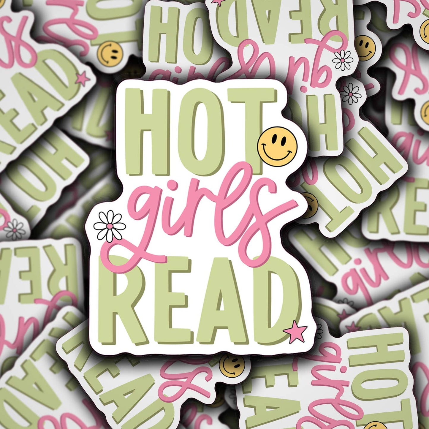 Hot Girls Read Sticker