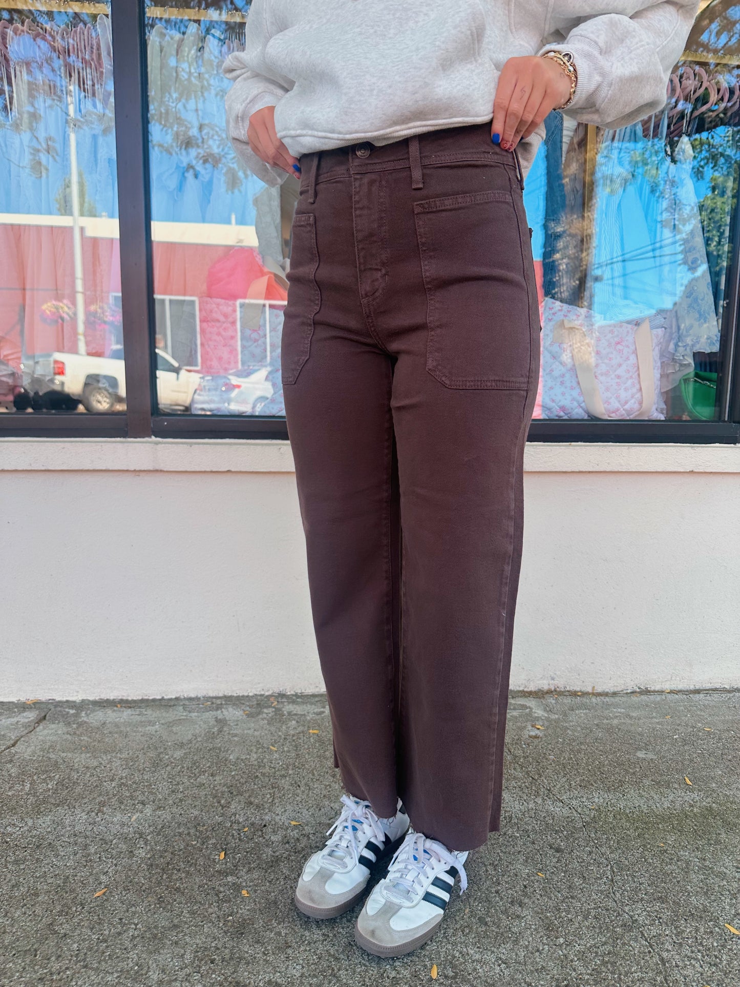 Brown Ankle Pants