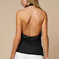 Metallic Fly Away Mesh Top