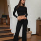 Sora Fold Over Straight Leg Leggings