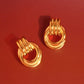 Wanda 18K Gold Non-Tarnish Classic Hoop Earring