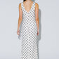 Chic Mesh Polka Dot Maxi Dress