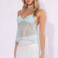 Lace Cup Detailed Cami Sequins BabyDoll Top