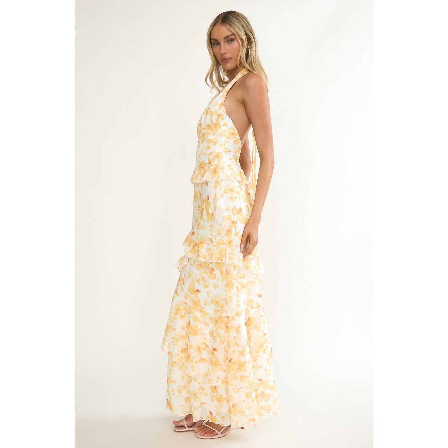 Floral Ruffled Maxi Dress