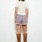 Plaid Ruffle Shorts