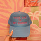 Your Dad Is My Cardio Trucker Hat: Blue/Pink