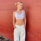 Cherry Print Lace Crop Top