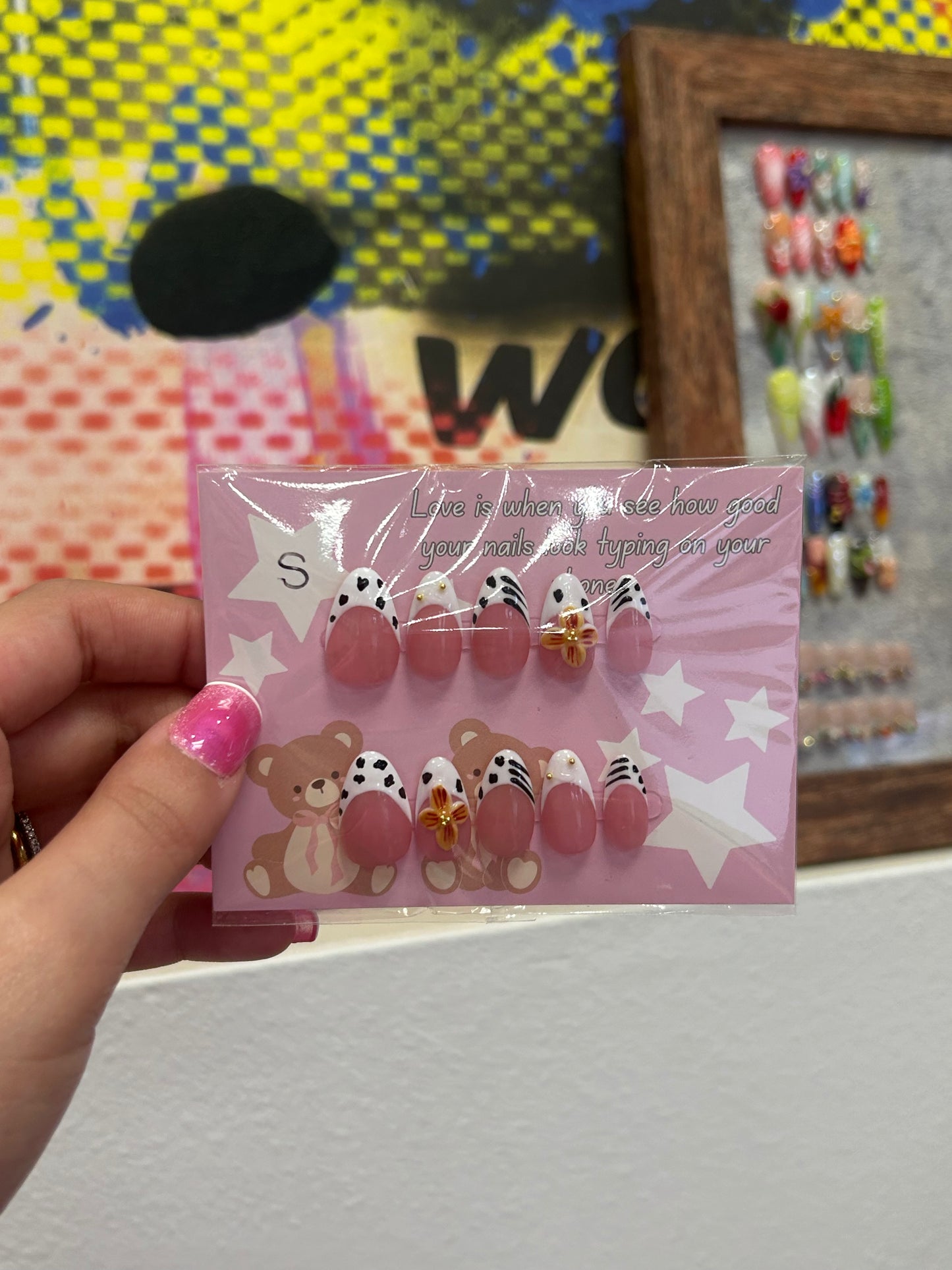 spring animal print nails