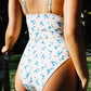 Blue Rose One-Piece Swimsuit