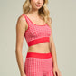 Gingham Athletic Top