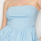 Strapless Ballon Smocked Top