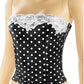 Polka-Dot Lace Tube Top