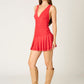 Kelly Mesh V Neck Mini Dress