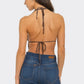 Open Back Halter Top