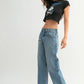 Barrel Jeans-Medium Wash