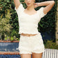 White Denim Bloomers