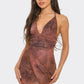 Mini Animal Print Dress