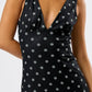 Chic Mesh Polka Dot Maxi Dress