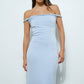 Twist Off The Shoulder Maxi Dress