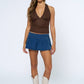 Polka Dot Crepe Tiered Halter Top