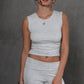Open Back Sleeveless Crop Top