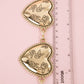 Floral Engraved Heart Chain Belt