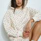 Cherry Bow Print Sweat Shorts