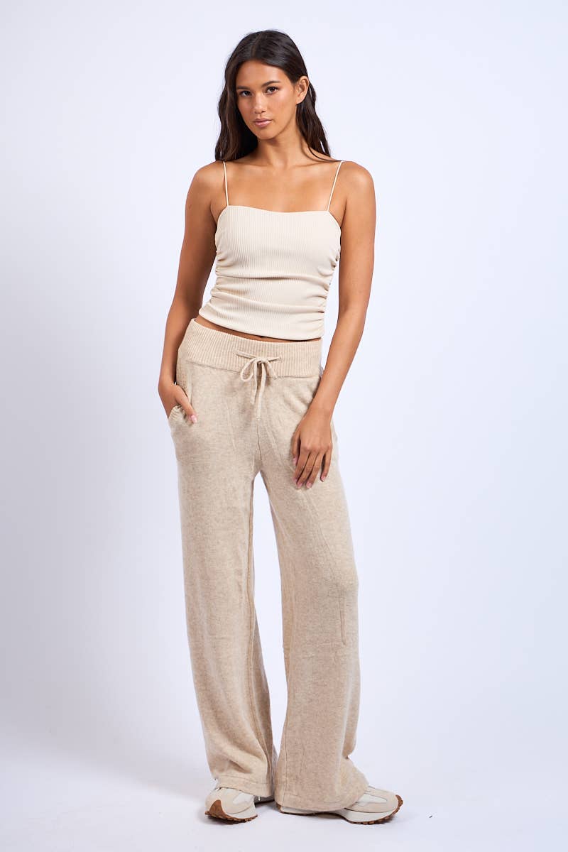 Knit Straight Leg Pants