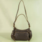 Multi Pocket Leather Shoulder Bag