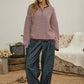 Henley Striped Sweater
