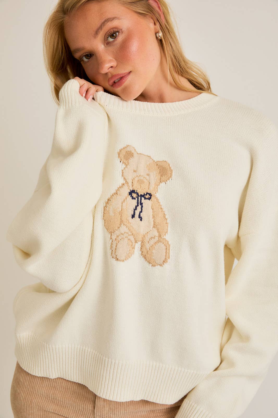White Teddy Bear Crew
