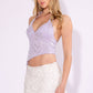 Sequins Embroidery Asymmetrical Top