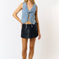 Denim Tie Vest