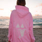 Lottie Pink Bikini Beaded Ocean Hoodie