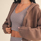 Kat Knit Zip Up Hoodie Sweater