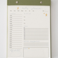 Daily Planner Notepad (Pistachio Green)