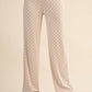 Heart Print Pointelle Lounge Bottoms
