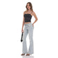 Low Rise Flare Jeans in Light Denim