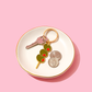 Olives Enamel Keychain Bag Charm