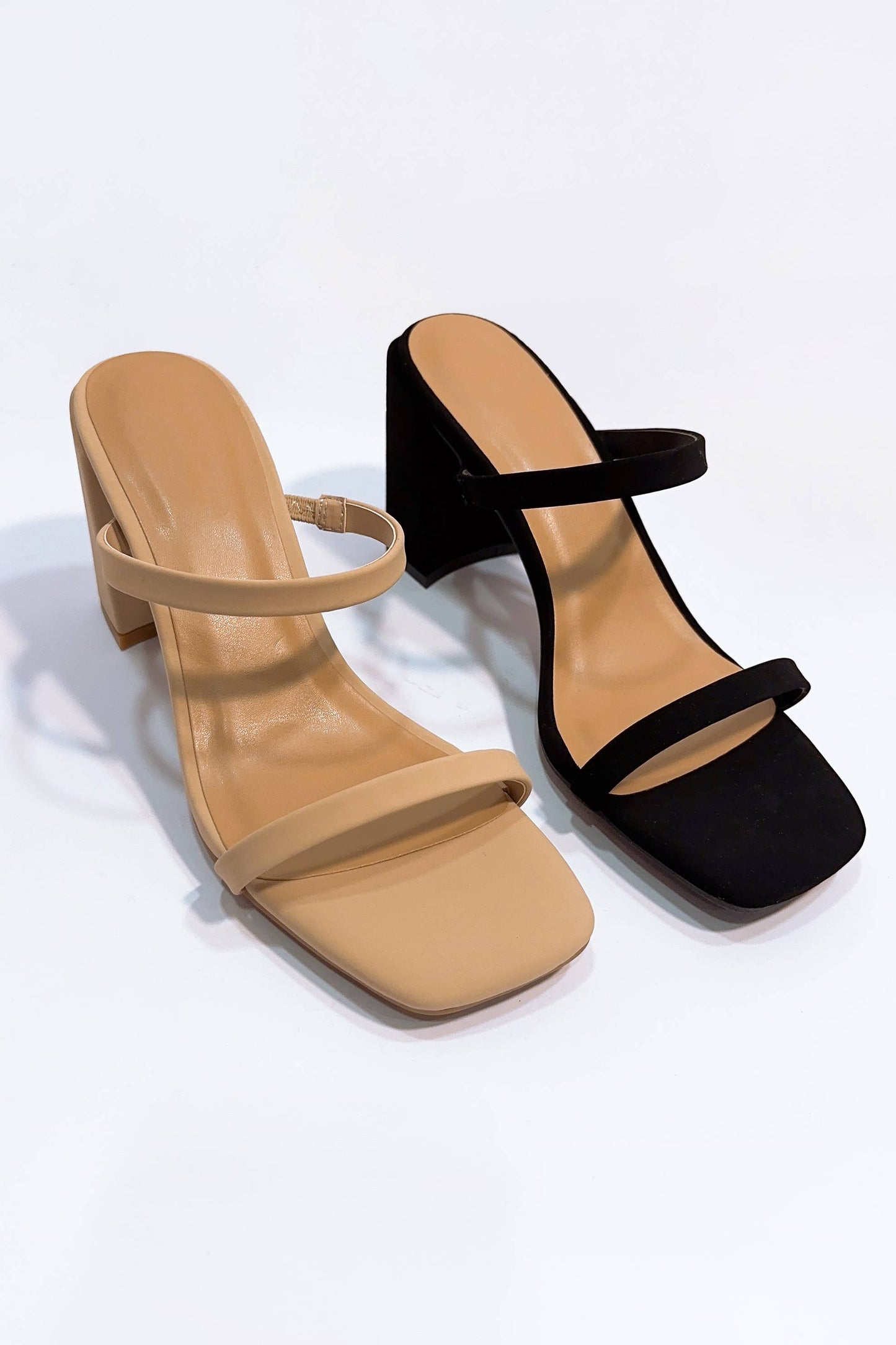 Double Strap Block Heel Sandal