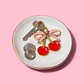Cherries Enamel Keychain Bag Charm