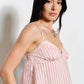 Taylor Lace Trim Striped Cami