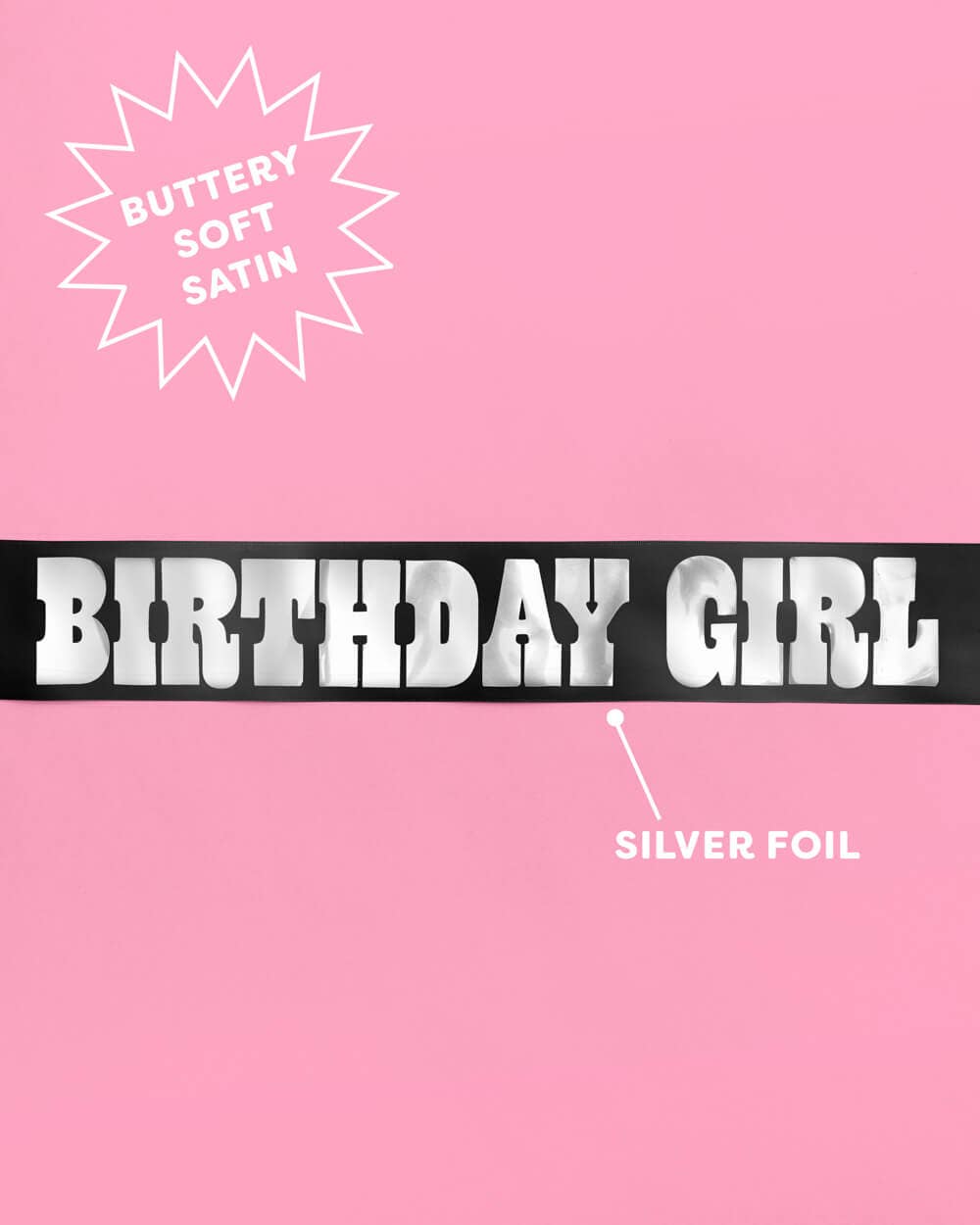 Bold Birthday Girl-Black Sash