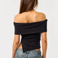 Aly Asymmetrical Off Shoulder Top